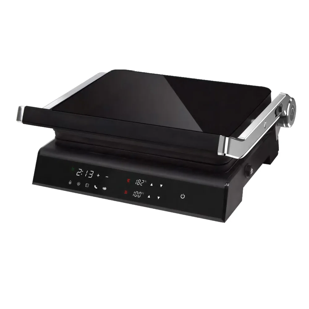 CG-1107 2 slice contact grill Electric Contact Grill Opens 180 Degrees with Adjustable Temperature Panini Press Grill