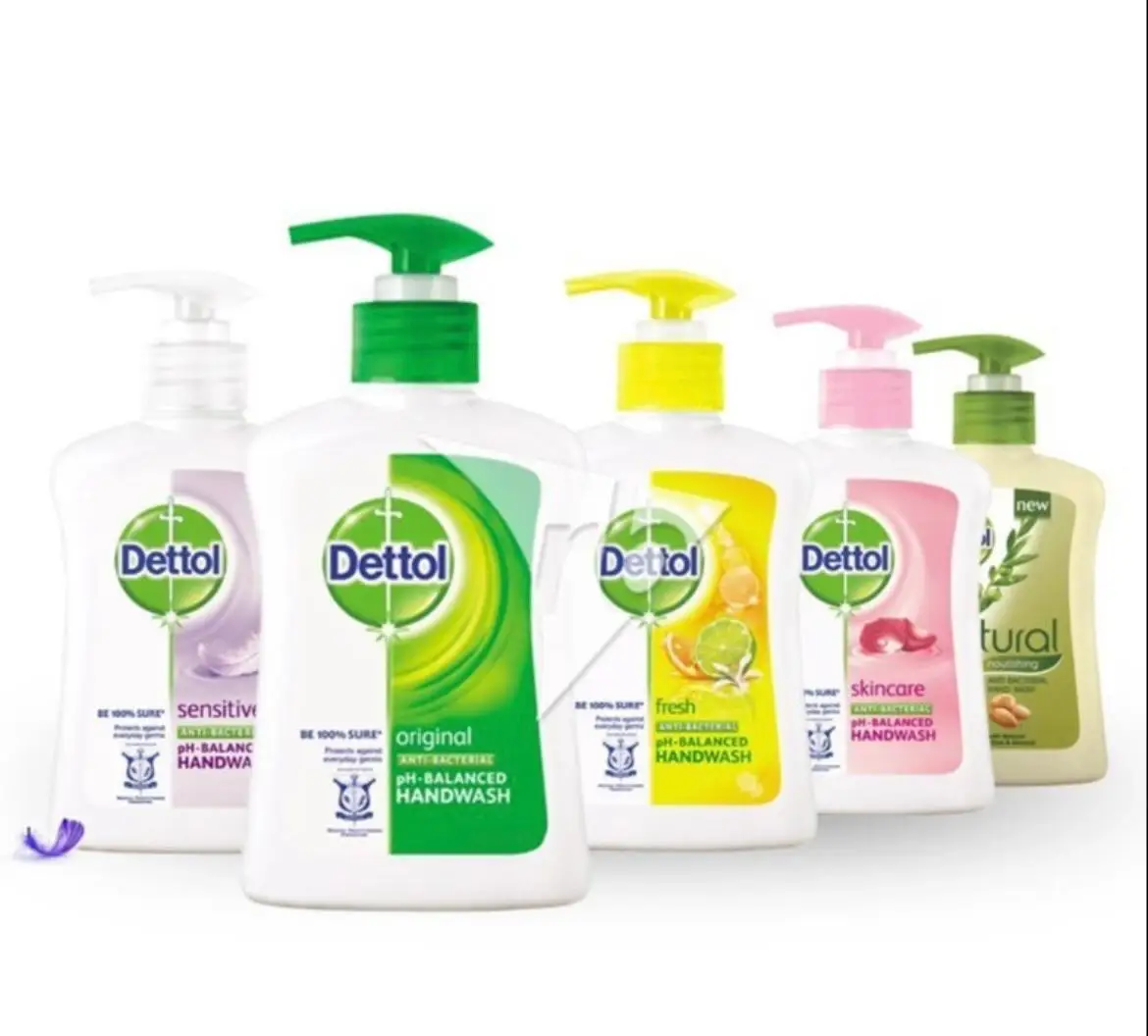Branded Natural Liquid Dettol Hand Wash Aloe-Based Anti-Bacterial Lemon-Scented Moisturizer at Reasonable Prices