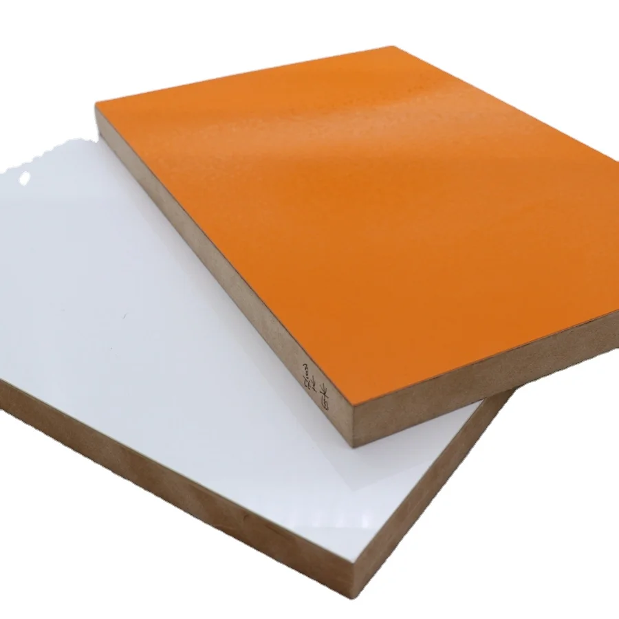 1220*2800 WQ Solid Color High Glossy UV Particle board with double sides For Kitchen Cabinets