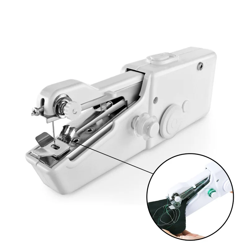 Electric Handheld Sewing Machine Mini Portable Hand Sewing Machine for Kids Pocket Cordless Sewing Machine DIY Clothes,Curtain,