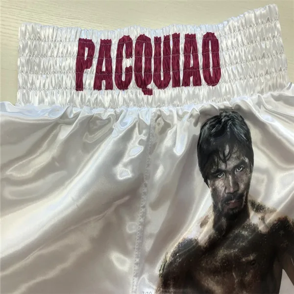 2019 hot selling full sublimated satin fabric mauy thai shorts