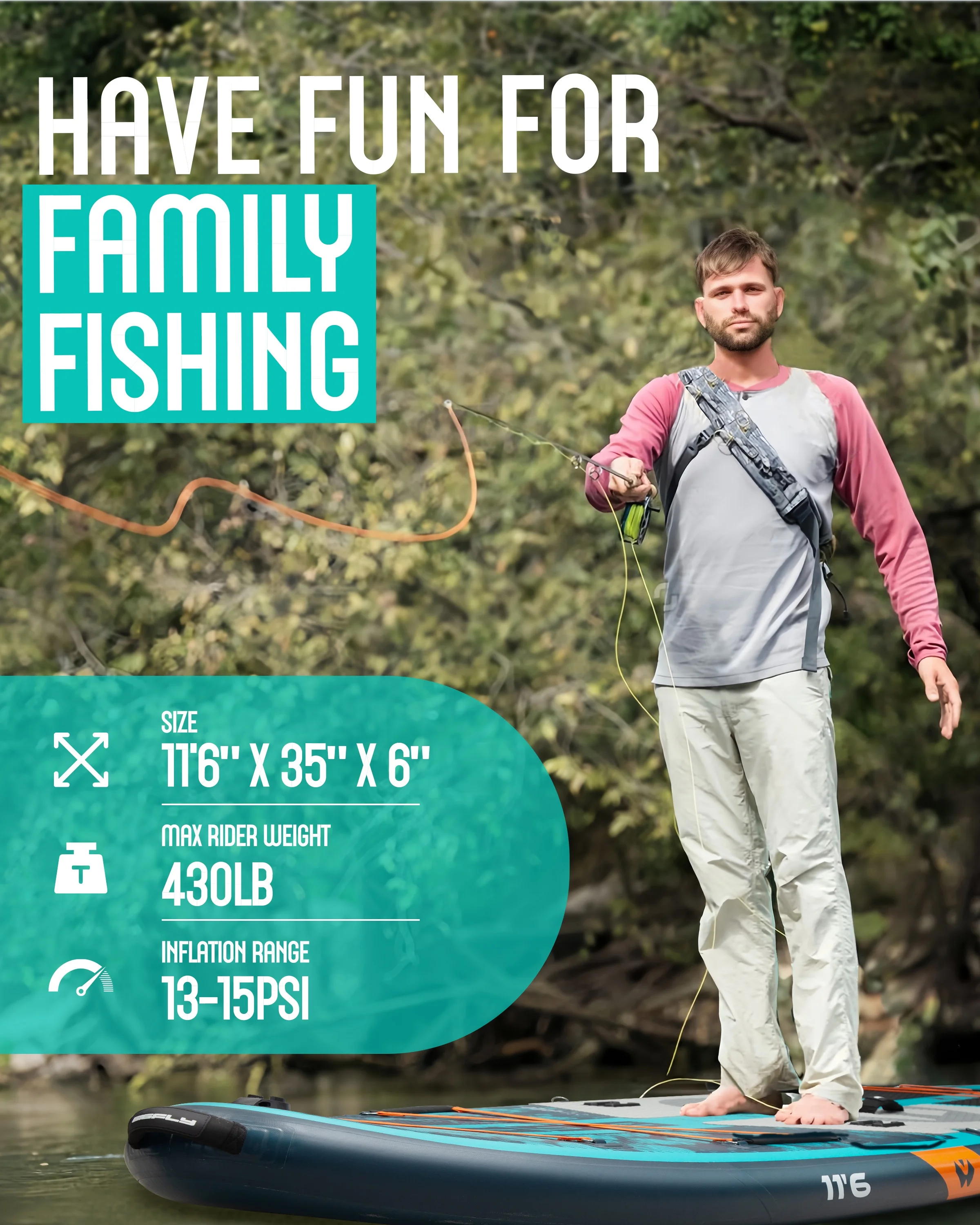 Wholesale  Standup Paddleboard Fishing Paddle Board SUP Kayak Seat PVC Stand Up Paddle Board for Fishing