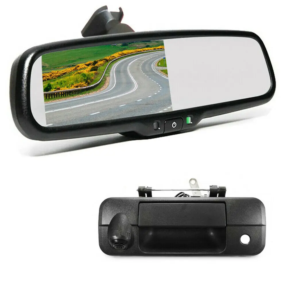 
iPoster hot-selling Tailgate Reverse Camera+4.3 inch Rear View Mirror Monitor for Toyota Tundra 2007-2014 