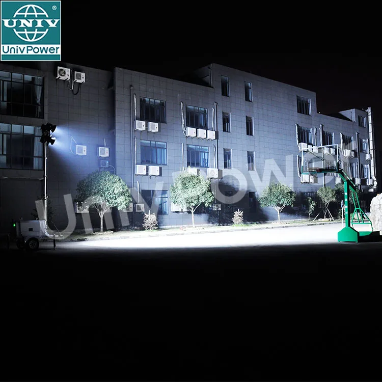 Generator Light Tower Telescopic Pole Mast Matel Halide Lamps