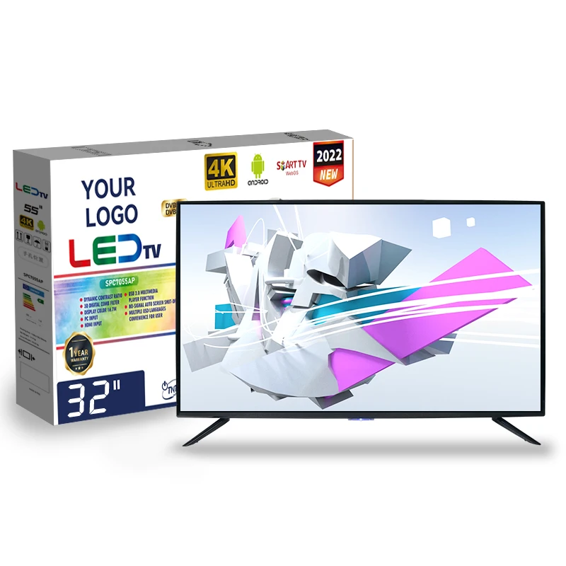 55 Inch Smart TV 4K Ultra HD LED & LCD TVs Custom Made 65 Inch 75 inch Smart Android TV Television