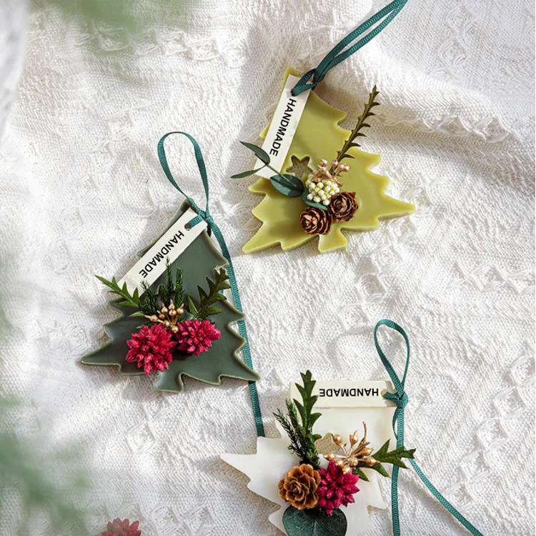 New Design Home Decor Custom Dried Flowers Wardrobe Deodorant 3 Pack Scented Wax Tablets Set