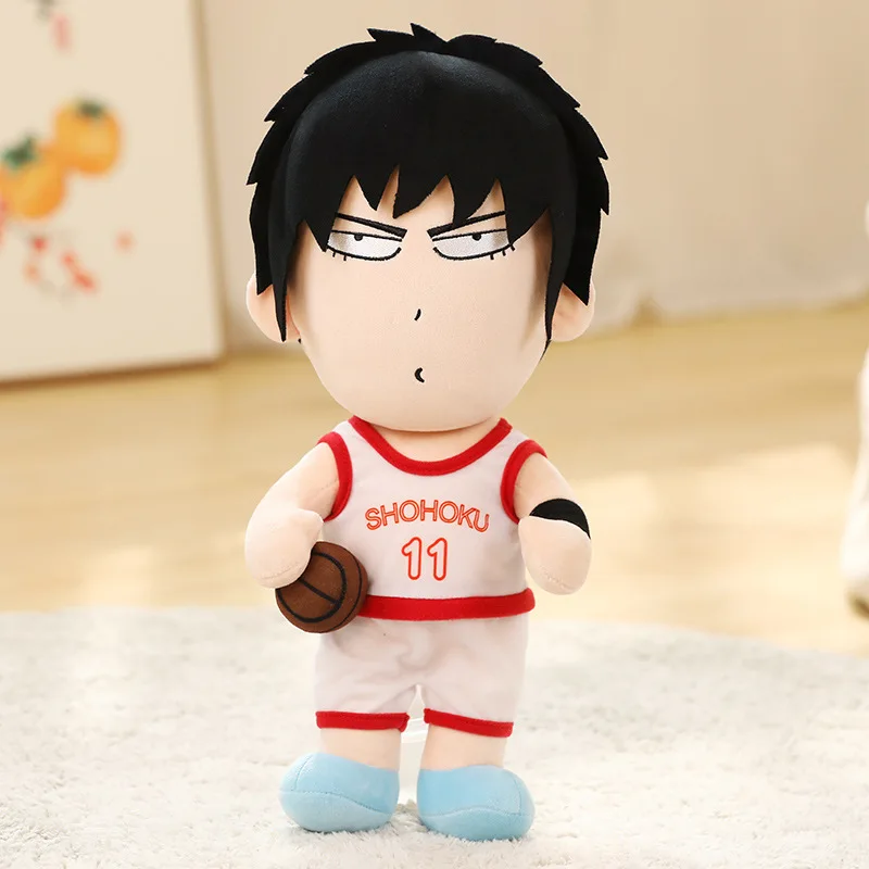 Wholesale Anime Slamdunk Plush Toys Soft Stuffed Animal Slamdunk Dolls Kaede Rukawa Figure Toys Anime Stuffed Plushie for Boy