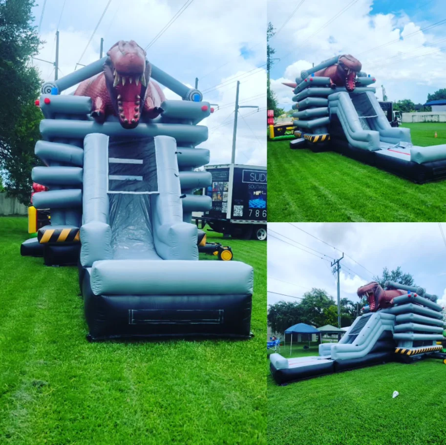 Lilytoys Outdoor Party Rental Attractive Kids Adults Bouncer Jumping Castle Combo Inflatable Dinosaur Bouncy Castle