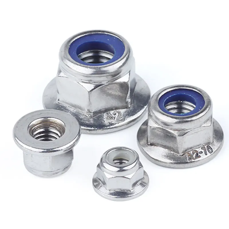 Fastener manufacturer carbon steel Self Locking Nut galvanized self-locking hex nut