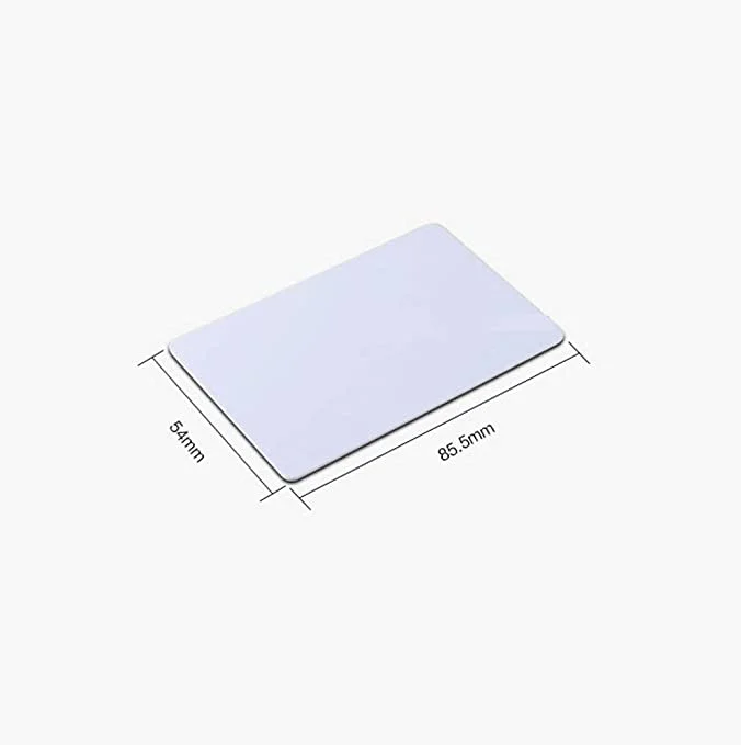 CMRFID 125khz proximity chip em 4100 rfid id card long distance 13.56 mhz 1kb uid writeable id white pvc nfc card