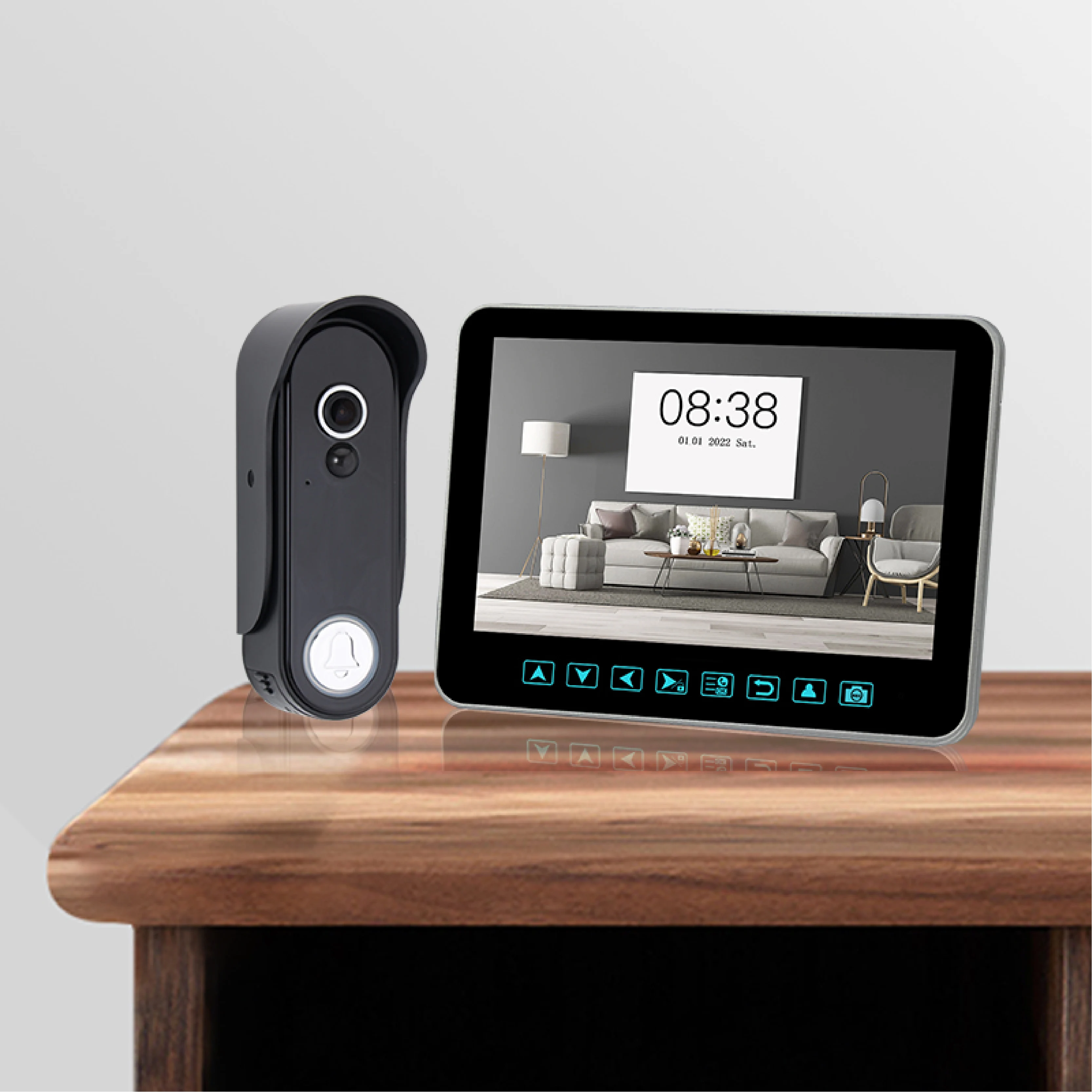 Support Wireless Network Home Security Intercom System 1080P HD Monitor Camera Video Door Phone Doorbell Doorbell With Camera