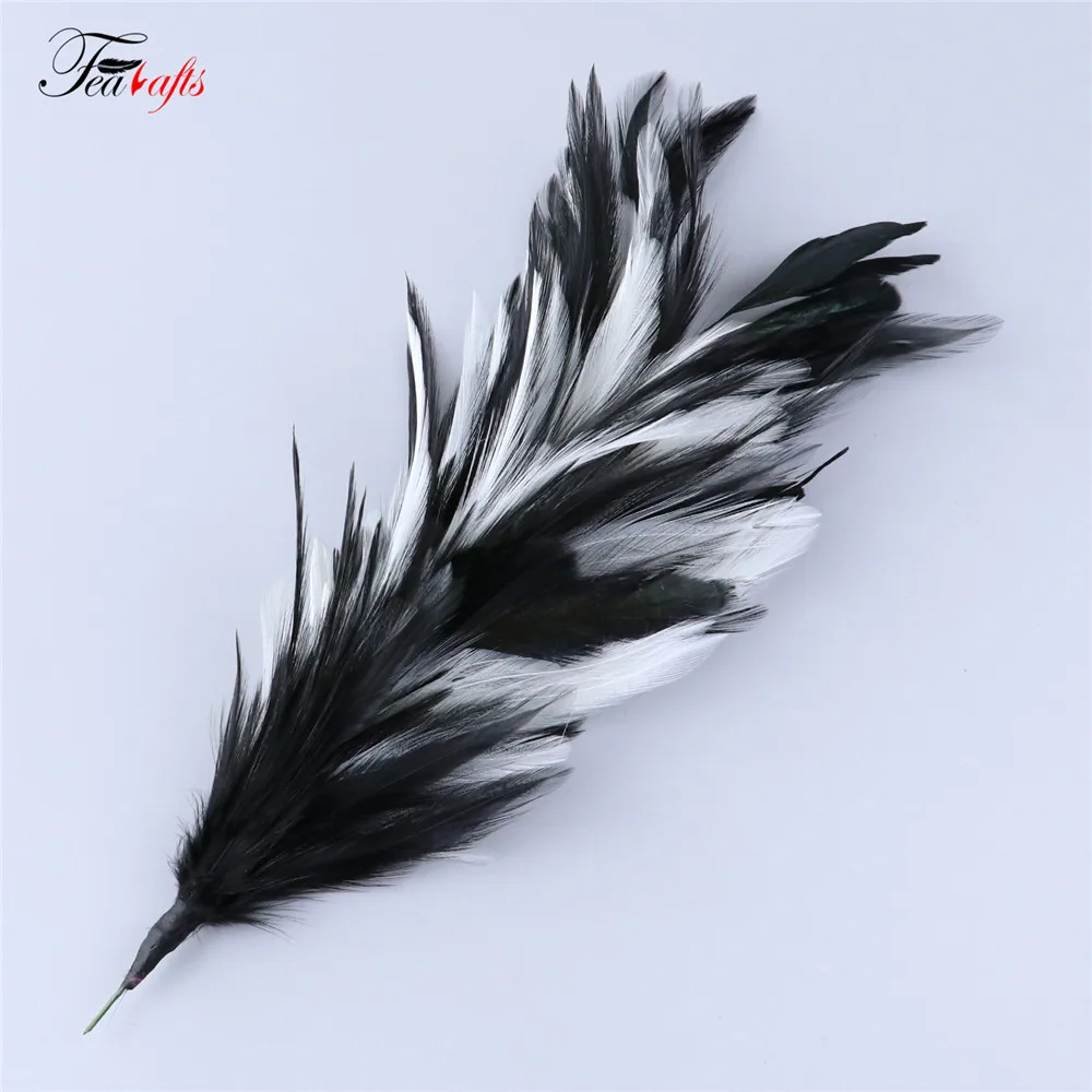 Beautiful Multiple Colors Rooster Hackle Feathers Hair Accessories Artificial Feather Flowers for Hat Decoration