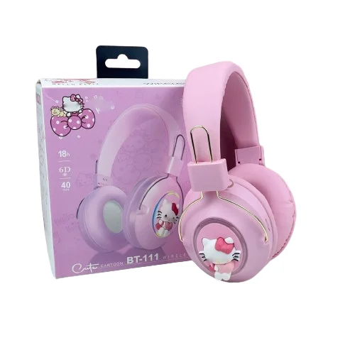 2024 Hot Selling New Cute Cartoon Bluetooth Sports Headset Luminous Wireless Head-Mounted Gaming Esports Headset