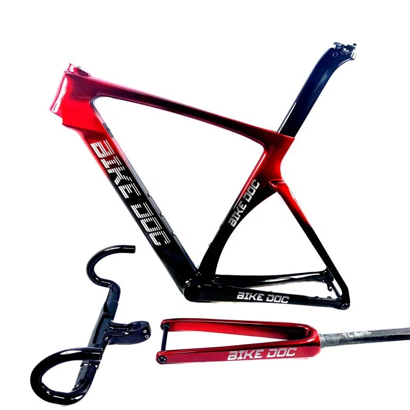 Synergy HQR37 Aero Carbon Race Bike Frame Road Disc Handlebars Inner Cable Routing 700c