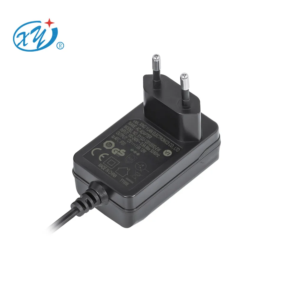 Dongguan Factory Price 22v 450ma power adapter CE GS TUV 12V 1amp Ac Dc power supply