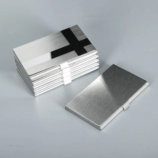 Wholesale Hot Sale Cardholder Various Styles Blank Metal Card Case Stainless Steel Bank Cards Box Name ID Business Card Holder