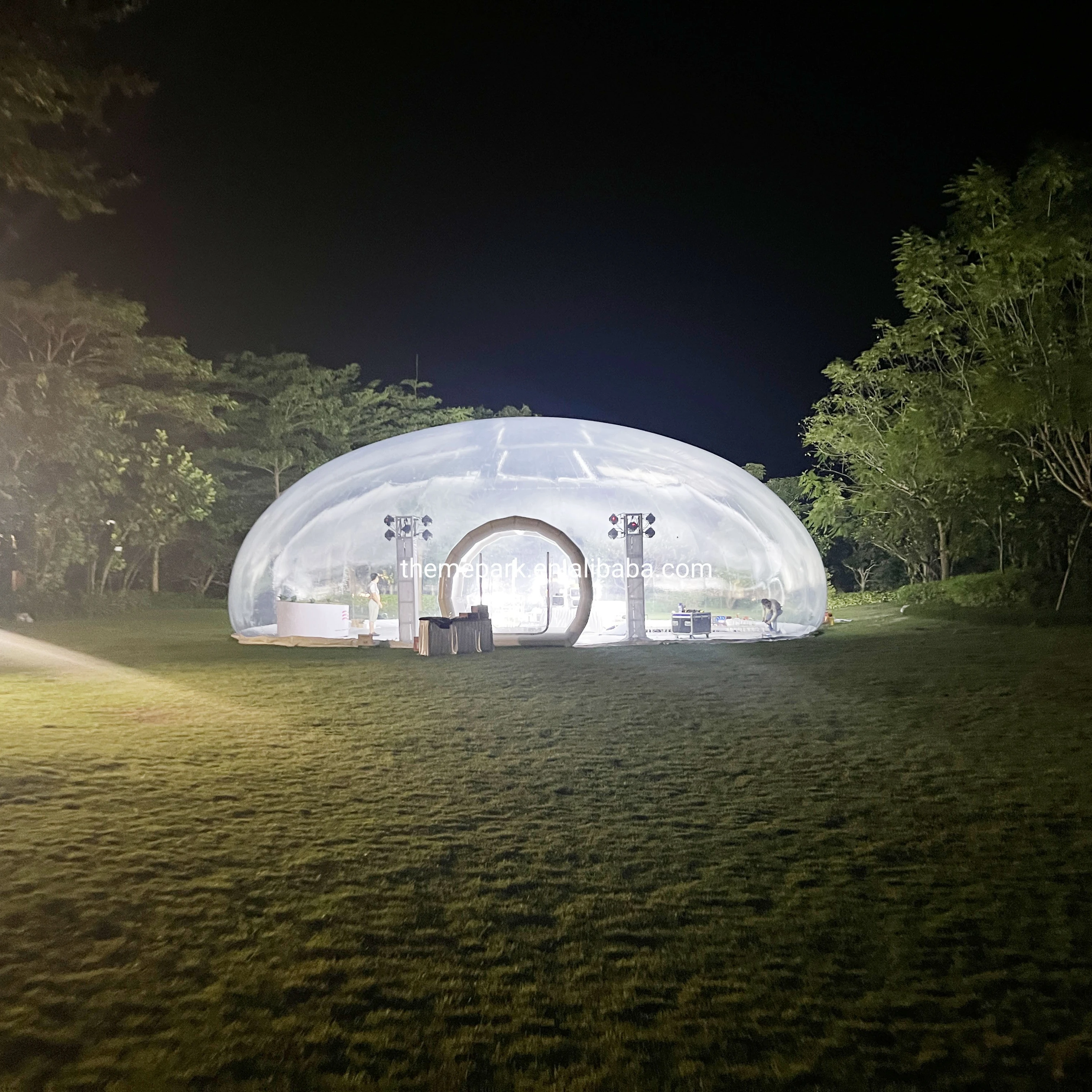 Large Inflatable Transparent  Inflatable Bubble Tents Building  Hotel