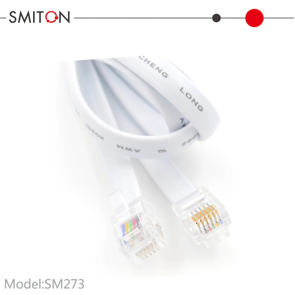 Black Patch Cord 6C RJ12 6PIN CABLE