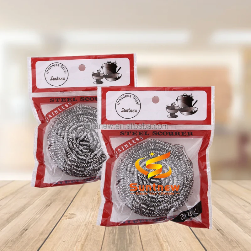 dish washing galvanized metal sponge stainless steel wire wool scourer