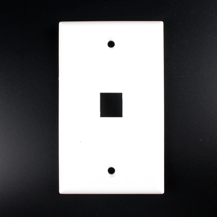 Gcabling USA 1port RJ45 Face Plate ABS Network wall faceplate RJ45 America type wall plate