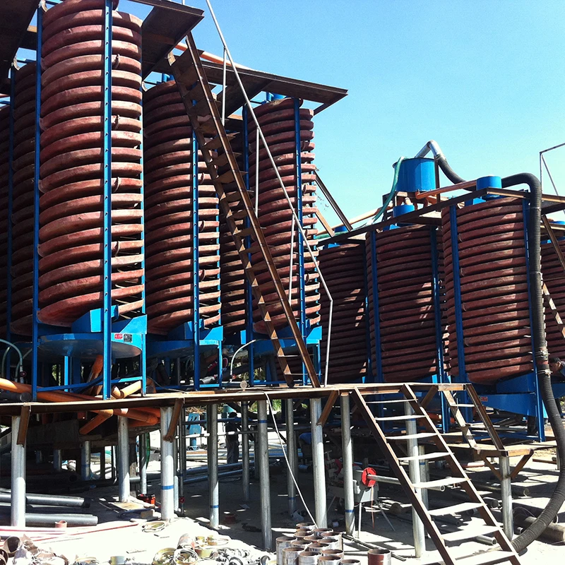 Fiberglass Spiral Concentrator Mineral Processing Spiral Separator Gravity Spiral Chute Separation Plant