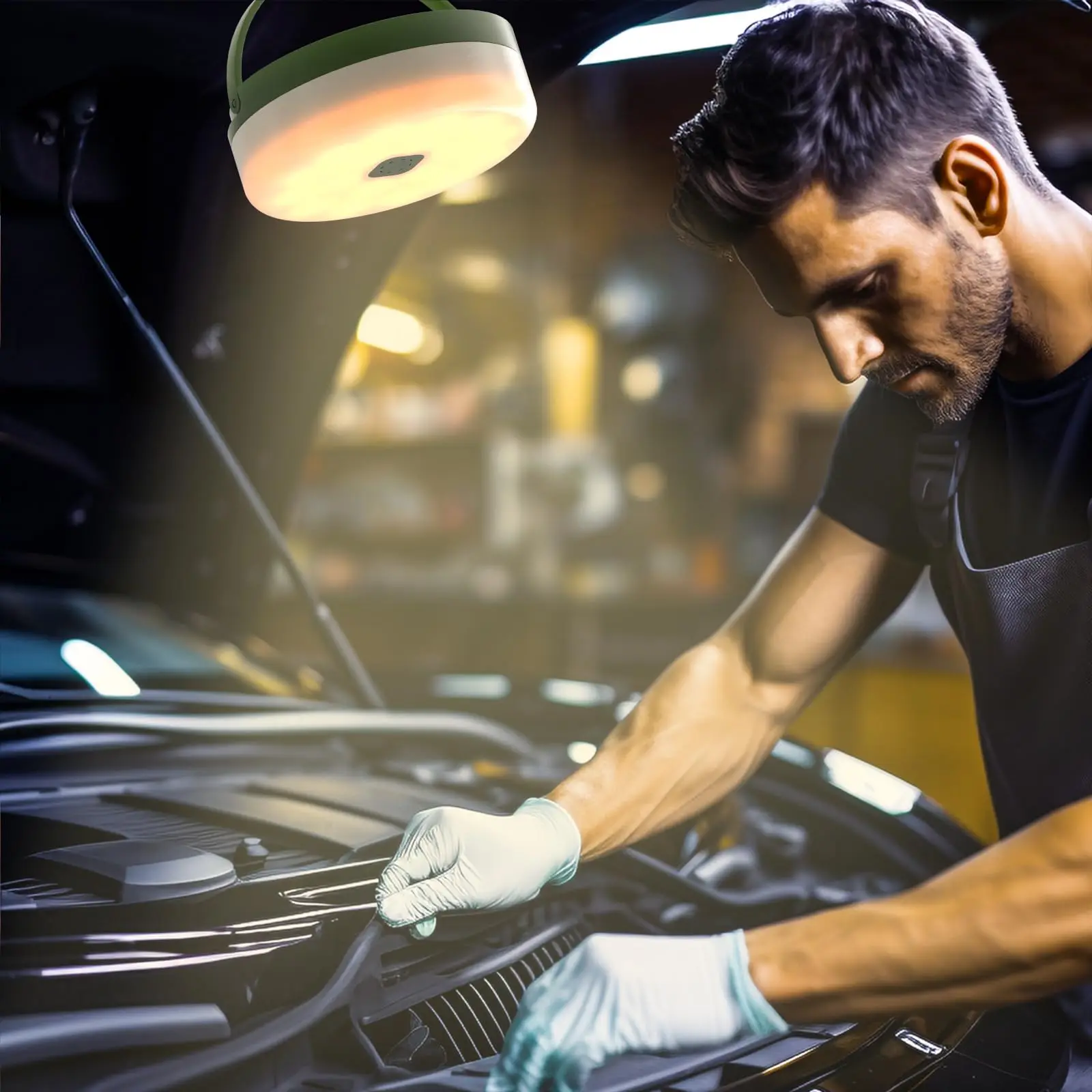 Emergency 4 in 1 rechargeable solar waterproof camping lamp string light SOS flash light power bank handle