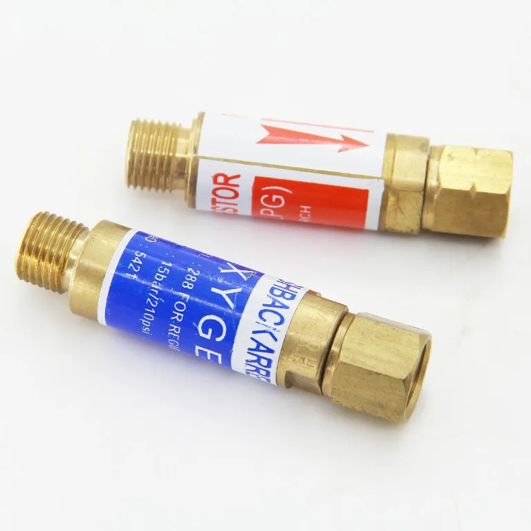 DEM FBA734  Oxygen Welding Hose Regulator Flashback Arrestor For Gas Cutting &Welding Set