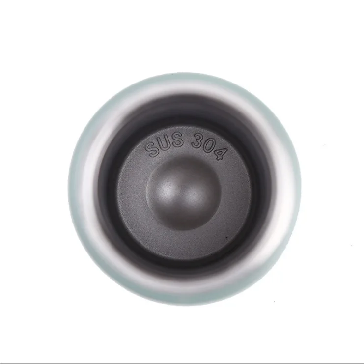 Mini Wooden Lid Car Thermal Coffee Cup Insulated Mugs 304 Vacuum Stainless Steel Drink Bottle with Straw Flasks Cola Bottle