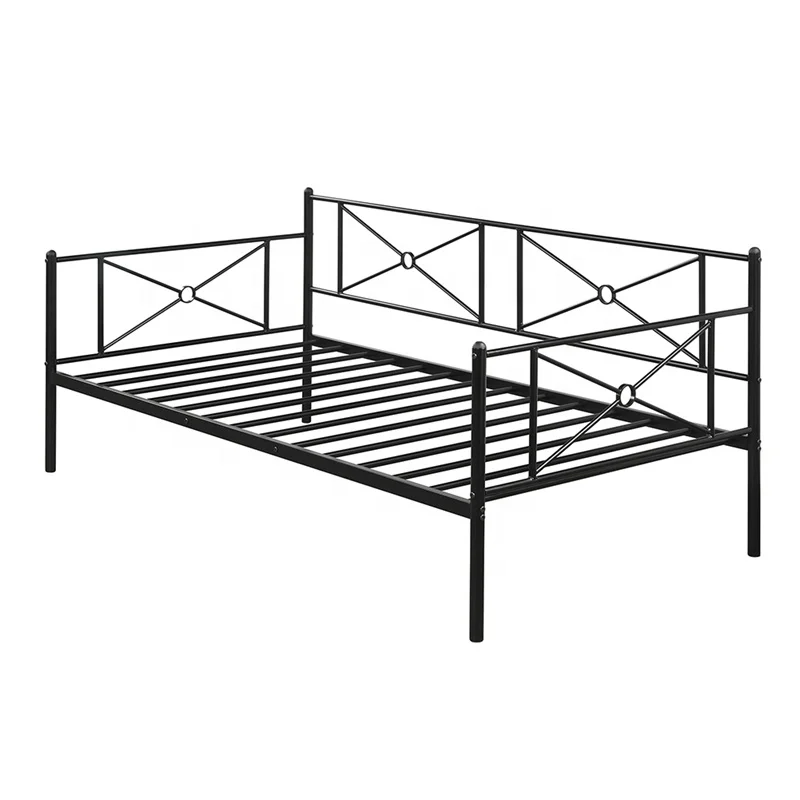 Cheap Multifunctional modern King Single metal sofa bed iron day bed divan bed bedroom furniture