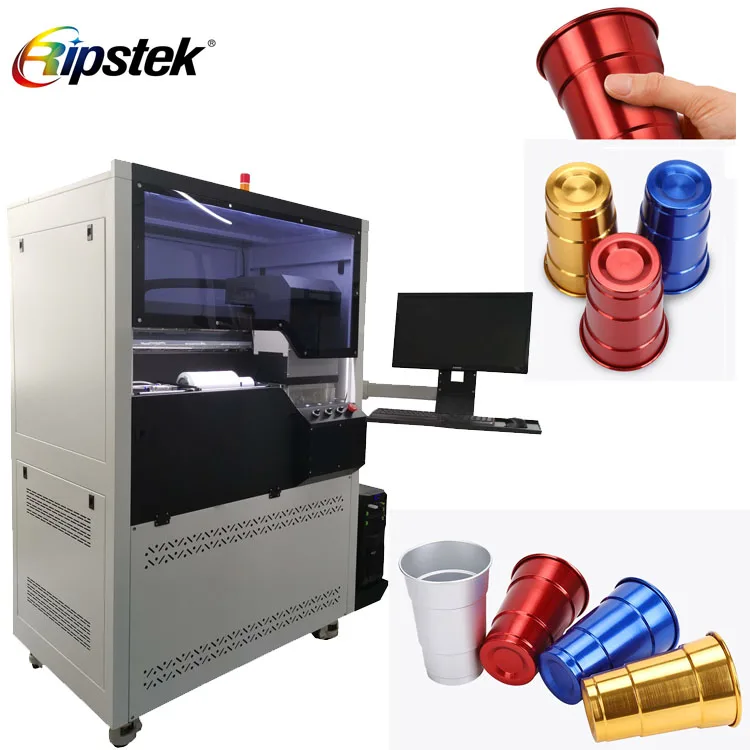 Ripstek cylindrical digital printing machine Thermos Mug Cup uv printer, rotary uv printer, digital uv bottle printer