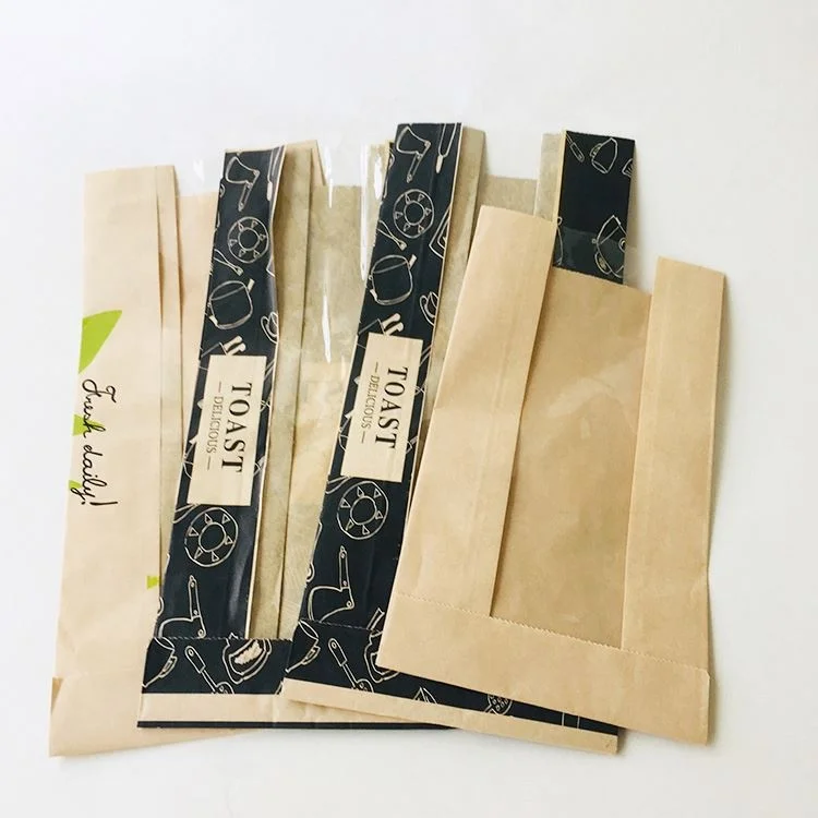 2023 high quality Recyclable flour packaging flat bottom liner kraft paper bag