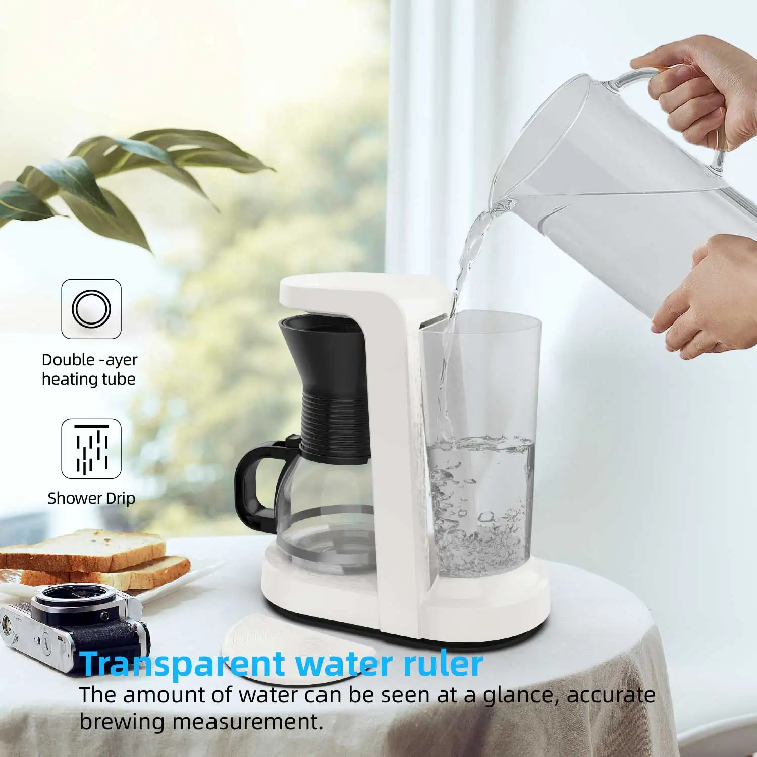 Drip Coffee Machine With Grinder 2022 Coffee Machine Automatic With Grinder Coffee Maker With Grinder Machine Electric