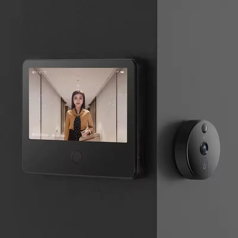 Лидер продаж для Xiaomi smart cat eye видеодомофон Wi-Fi Беспроводная камера видео дверной звонок 1080P ночного видения кошачий глаз 1S