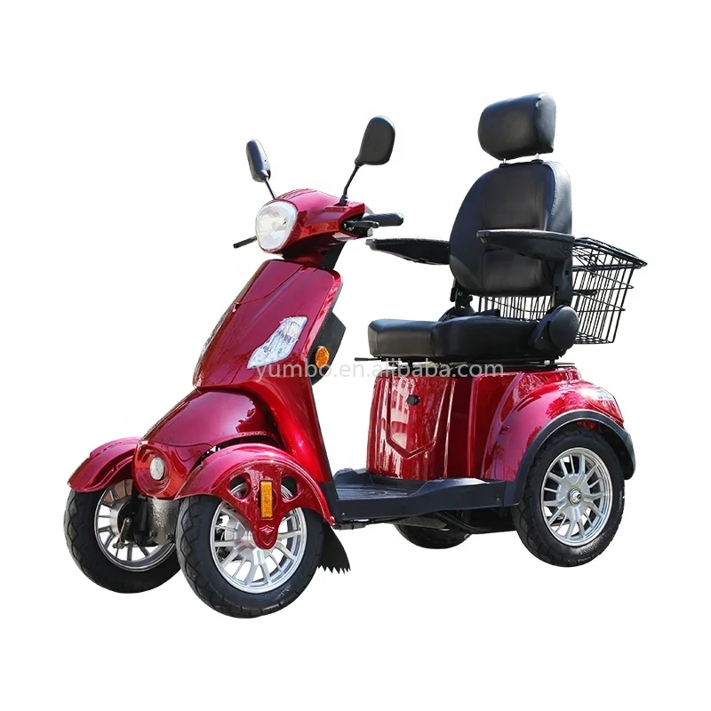 Yumbo mobility scooter EEC/CE certificated 4 wheel electric mobility scooters with rear view camera
