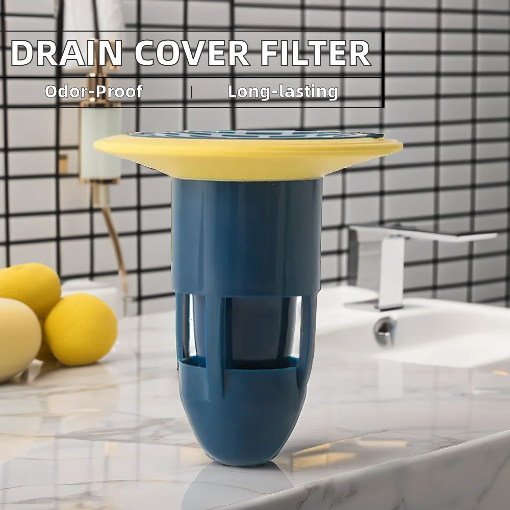 Anti-odor Household Bathroom Floor Drain Cover Insect-Proof Water Strainer Deodorant Filter Made Durable Sponge Scouring Pads