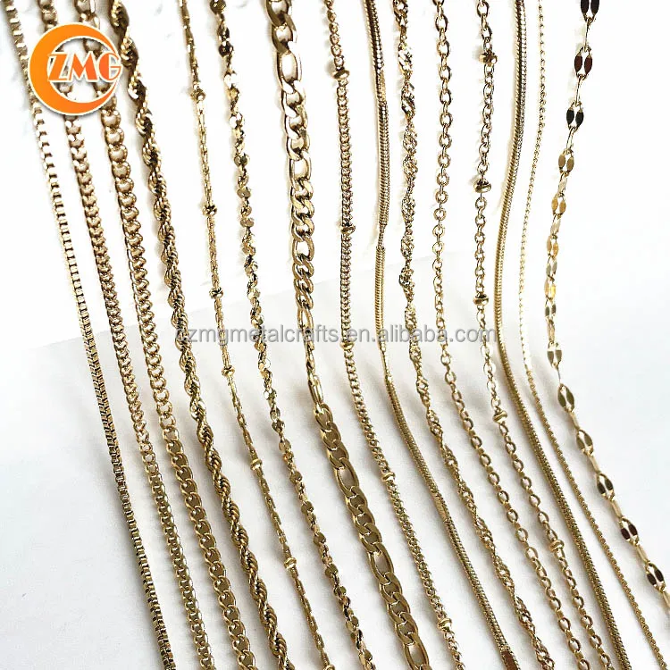 wholesale high quality 18k gold 16 inches necklace for women