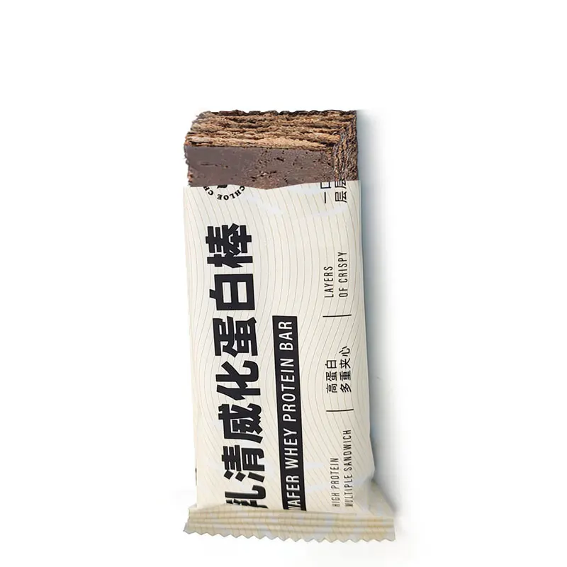 Vegan Chocolate Wafer Meal Bars Max Nutrition Bar Organic Snacks Healthy Low Carb Diet Plant Based Whey Candy Bars Protein