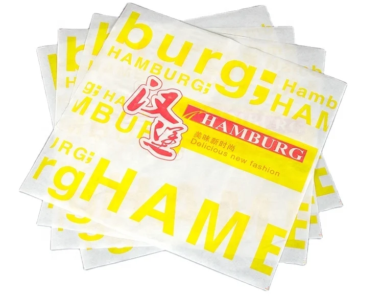 
Custom disposable sandwich wrap paper cartoon sandwich wrapping paper custom sandwich outside paper 