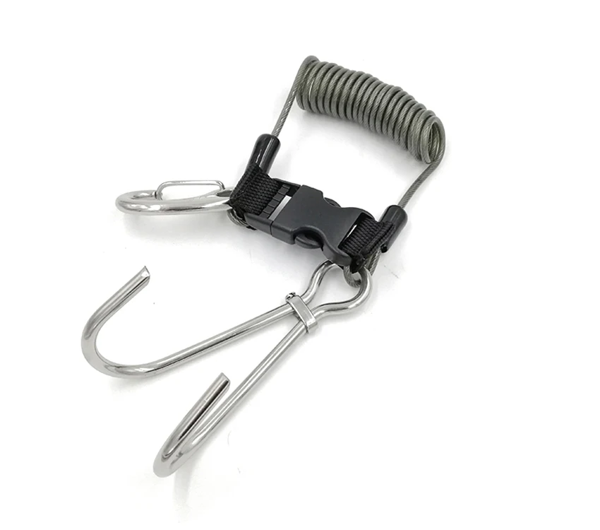 Simple cable lanyard stretchy wire rope steel wire coils coated steel coil lanyard cable