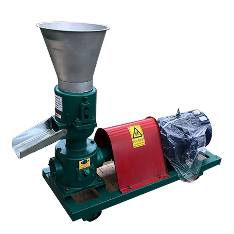 Farmer Wood Chip Biomass Straw Mini Pellet Flat Die Small Scale Wood Pellet Mill Feed Processing Machine