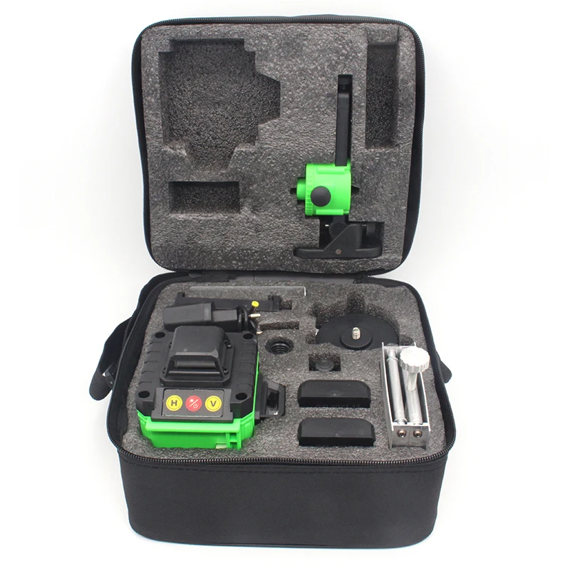 Factory green rotary 4d 16 cross lines rotary 360 laser levels lazer with lcd screen