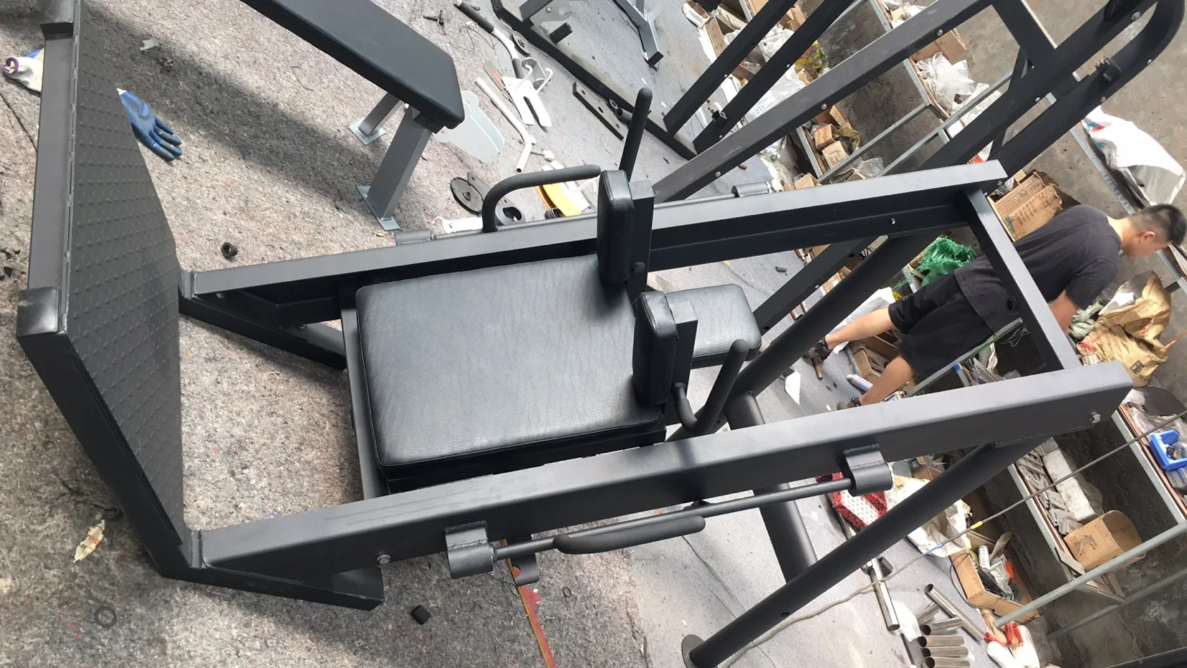 Huiti Fitness plate loaded machines gym home machine strength fitness equipment exercise Hack slide HT-G22