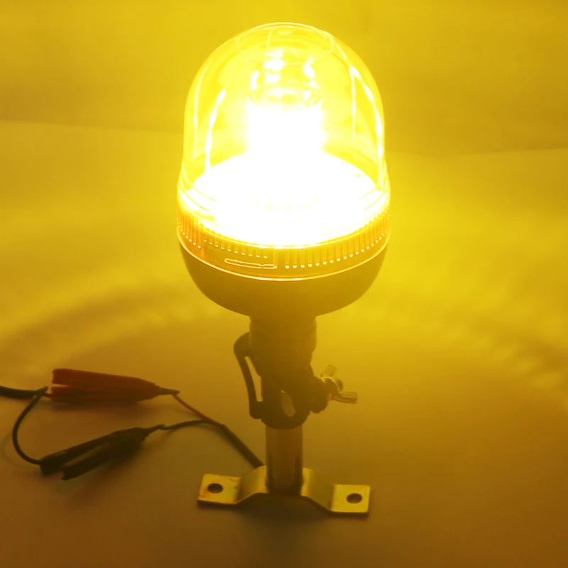 KM182AL 40W pole mount super bright led flashing strobe amber beacon tower warning light for truck tractor