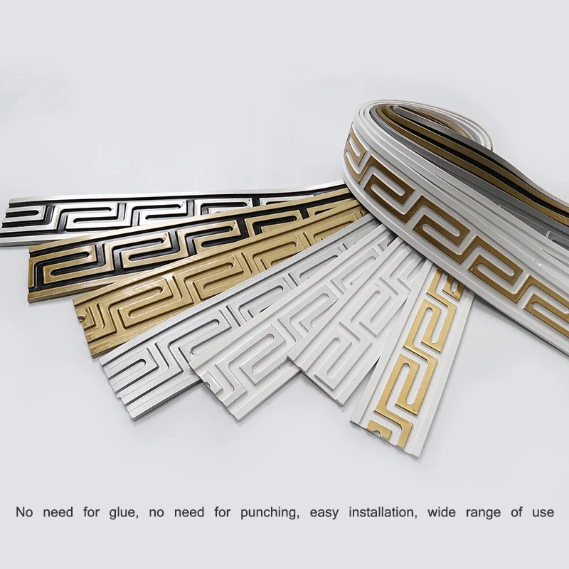 New Chinese TV background wall border line plaster line ceiling line decoration multiple colors nostalgic classic decorative