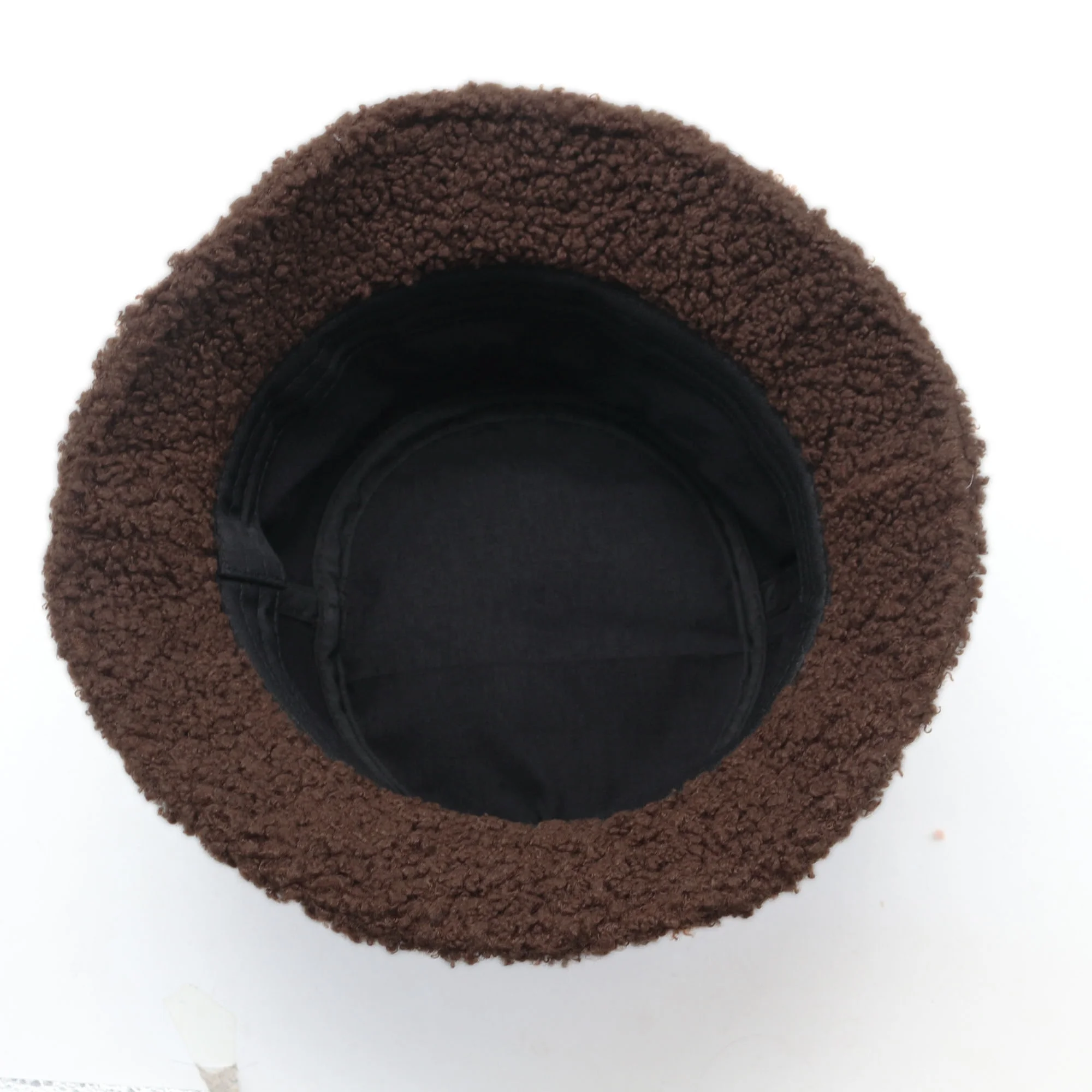 Wholesale alpaca wool warm winter bucket hat with custom  different style logos