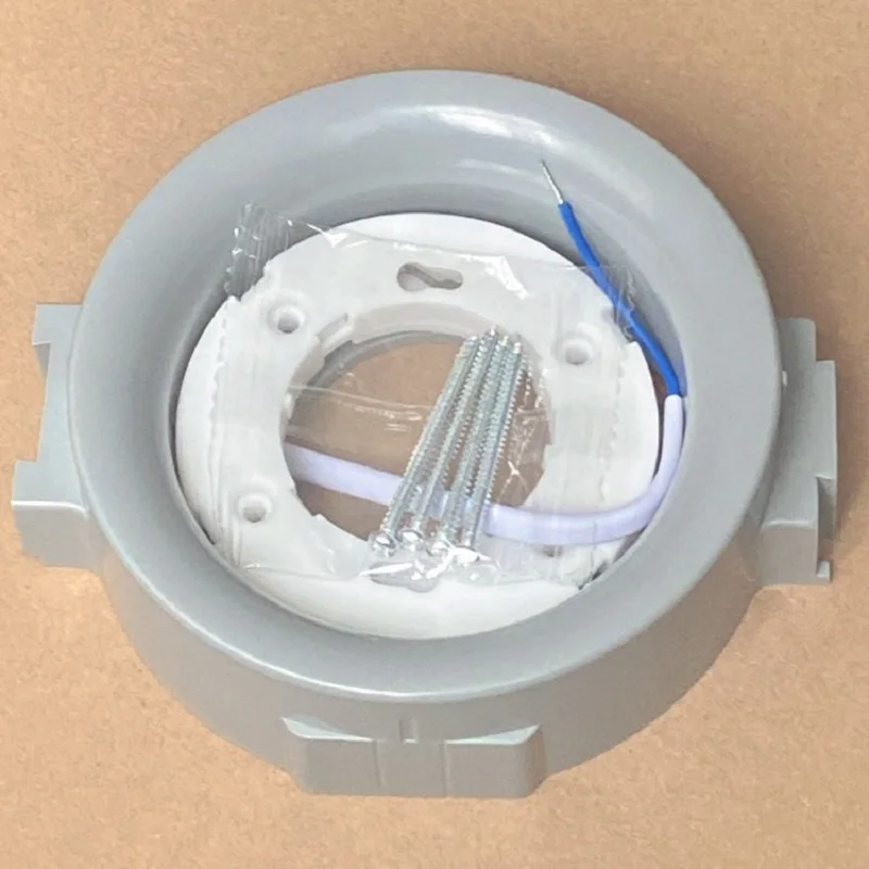 White gray ABS embedded installation base bracket GX53 lamp holder