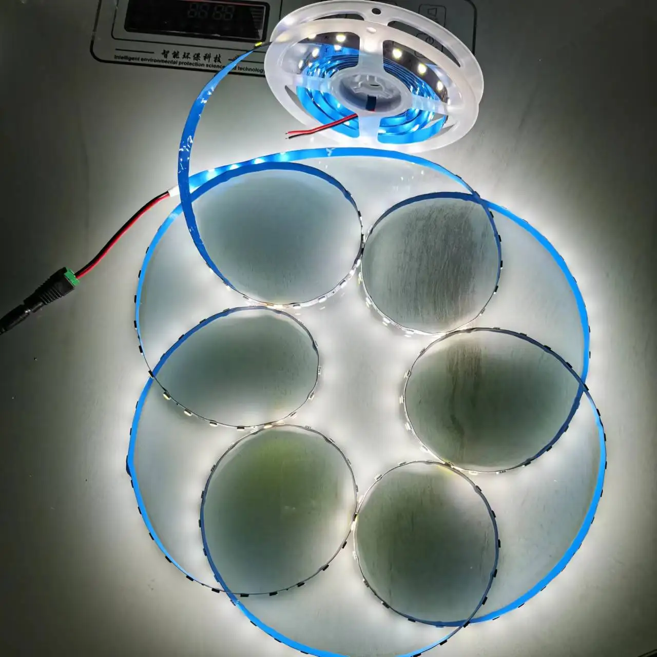 Flexible tape driver with strip light DC12V 5050 60leds/m bright flexible high tape led 5M LED Strip Light