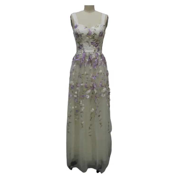 Женское вечернее платье без рукавов, с цветочным принтом