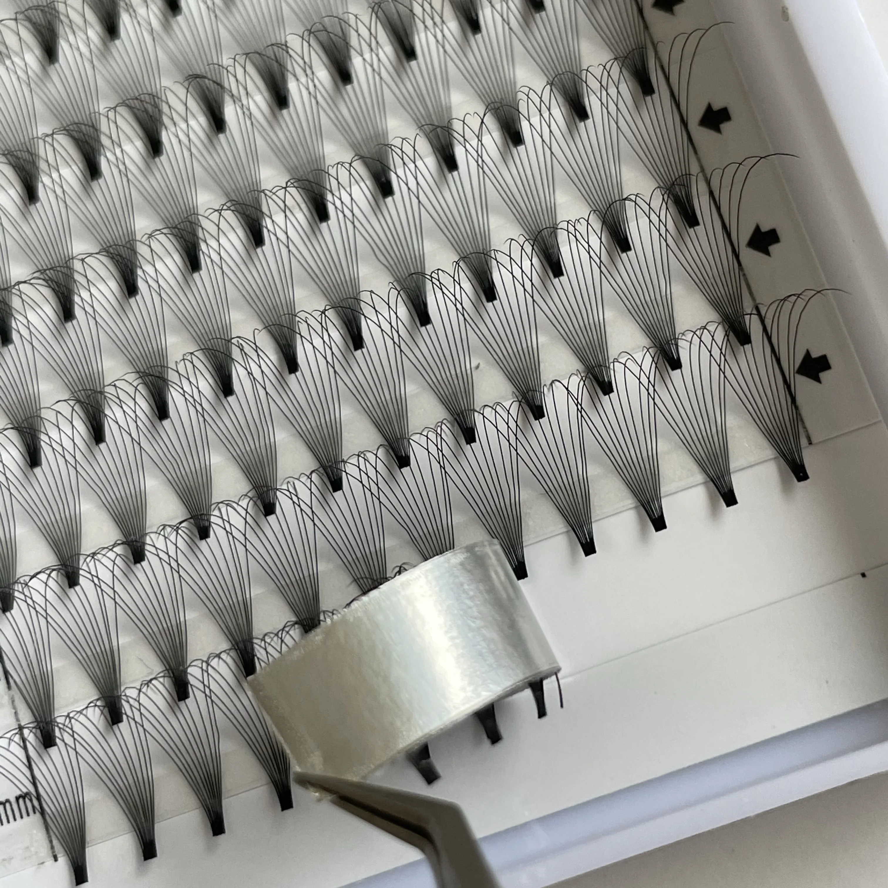 Premade Volume Fans Short Stem 5D 6D 10D Russian Eyelash Extension Mink Eyelash Extension