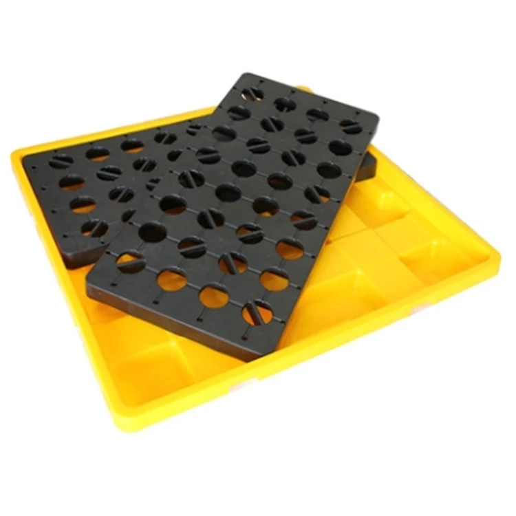 Heavy Duty Anti Spill Pallet 2 Drum 4Drum Anti Spill Ibc For Chemical Industrial Use Spill Containment Oil Pallet